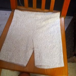 Flower tan and white  shorts